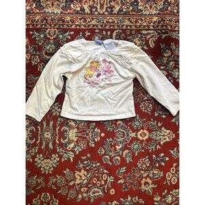 pooh Piglet disney vintage kids girls 3t shirt embroidered stain